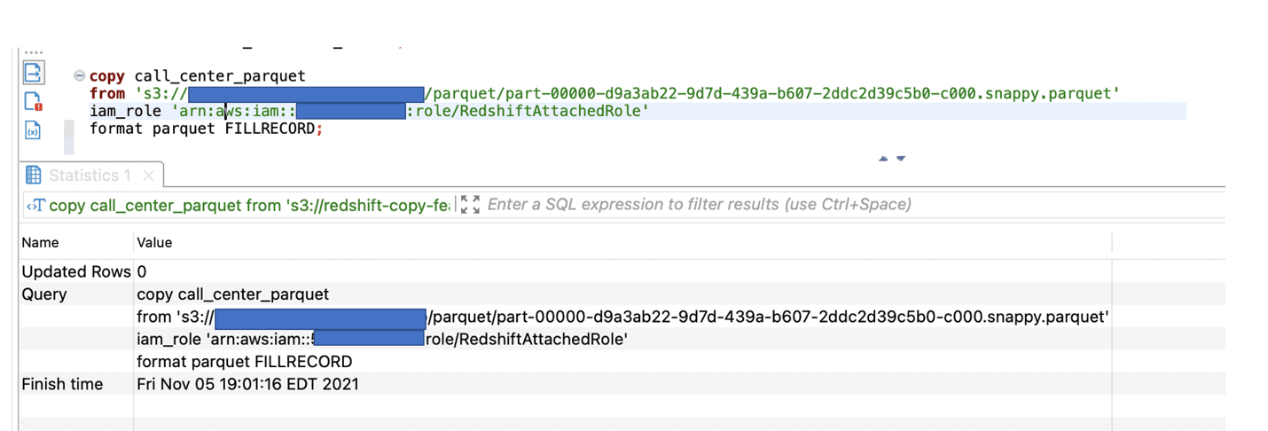redshift parquet - With Fillrecord output | Hevo Data